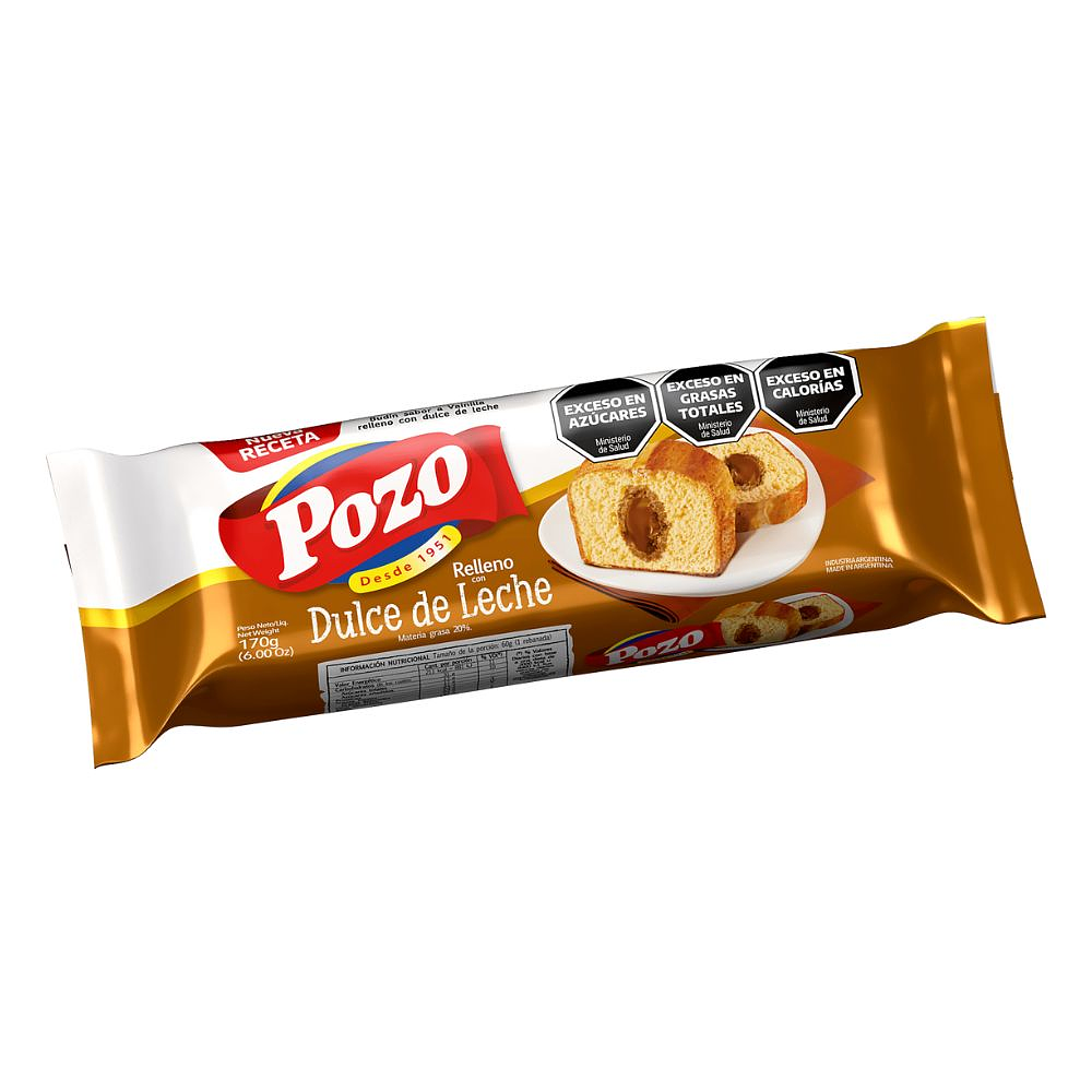 Budin relleno de dulce de leche  