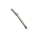 Bombilla Plana Acero Inoxidable con dije redondo de alpaca 2