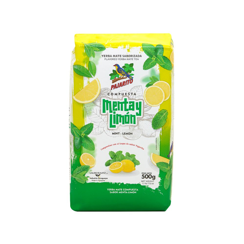 Yerba Mate Pajarito Menta Limón 