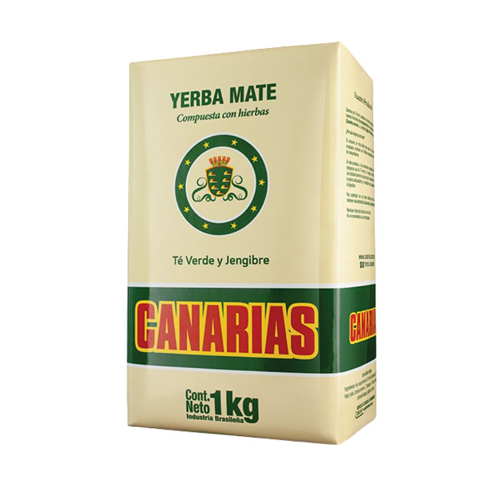 Yerba Mate Canarias Te verde y Jengibre 1 kilo 