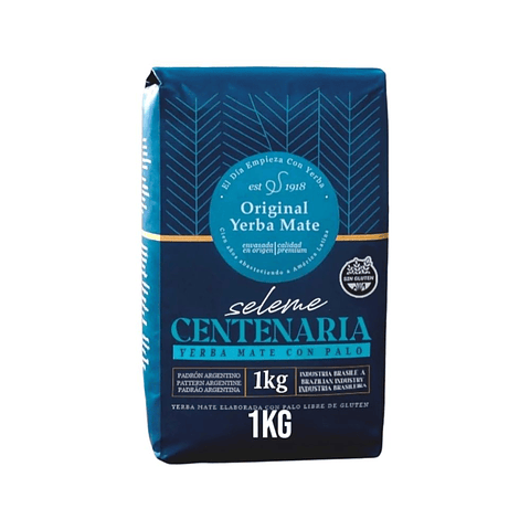 Yerba Mate Seleme Centenaria con palo 1 kilo