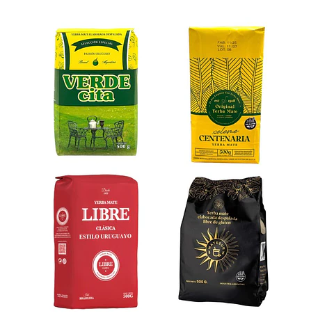 Pack 3 Yerba Mate molienda uruguaya a elección