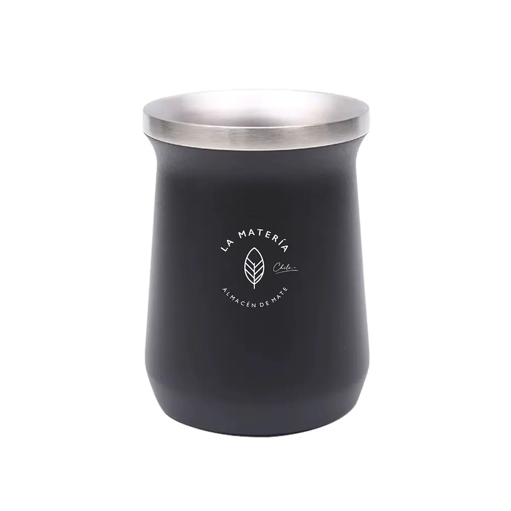 Mate de acero térmico grande La Matería Chile - COPIA 