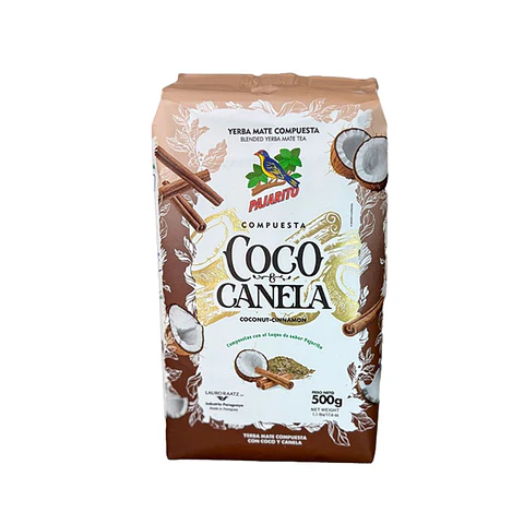 Yerba Mate Pajarito Coco y Canela