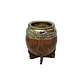 Mate torpedo virola uruguaya cincelada al lacre avejentado con coronita - thumbnail 2