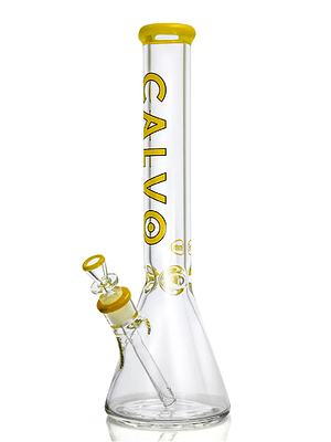 CALVO GLASS - BONG BEAKER CON ATRAPA HIELO YELLOW