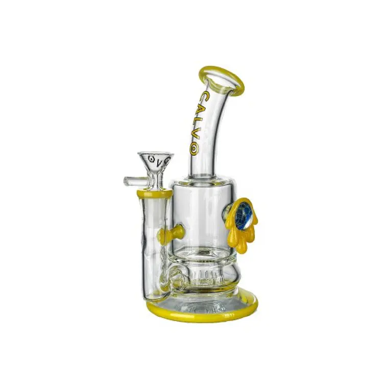 CALVO GLASS - BONG MINI IMPLOSION AMARILLO 1