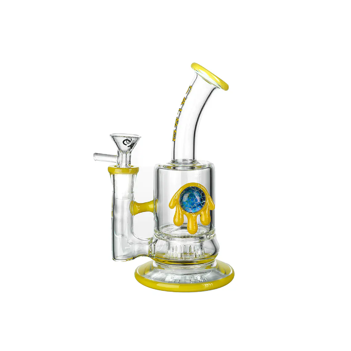 CALVO GLASS - BONG MINI IMPLOSION AMARILLO 2