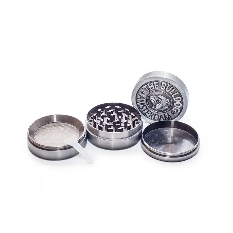BULLDOG - GRINDER METALICO SILVER 4PCS  1