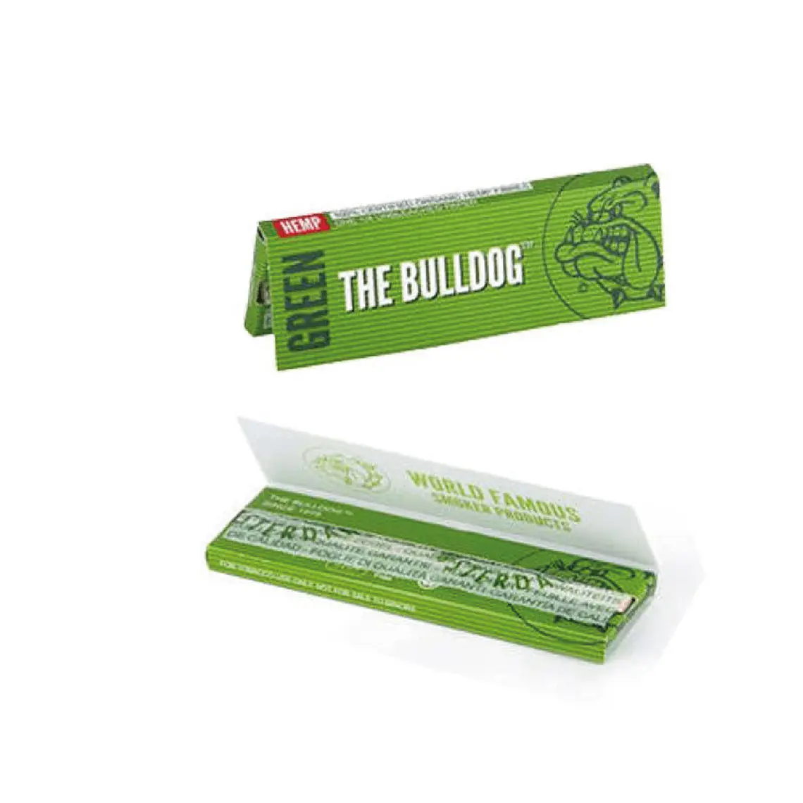 BULLDOG - PAPELILLO VERDE CAÑAMO ORGANICO 1 1/4  1