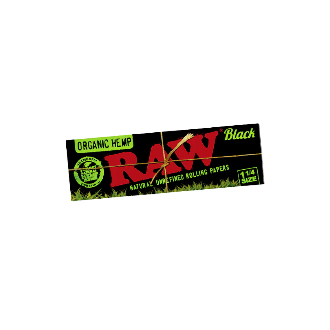 RAW - PAPELILLO BLACK ORGANIC HEMP 1 1/4  1