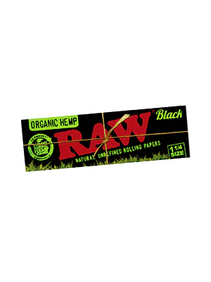 RAW - PAPELILLO BLACK ORGANIC HEMP 1 1/4 