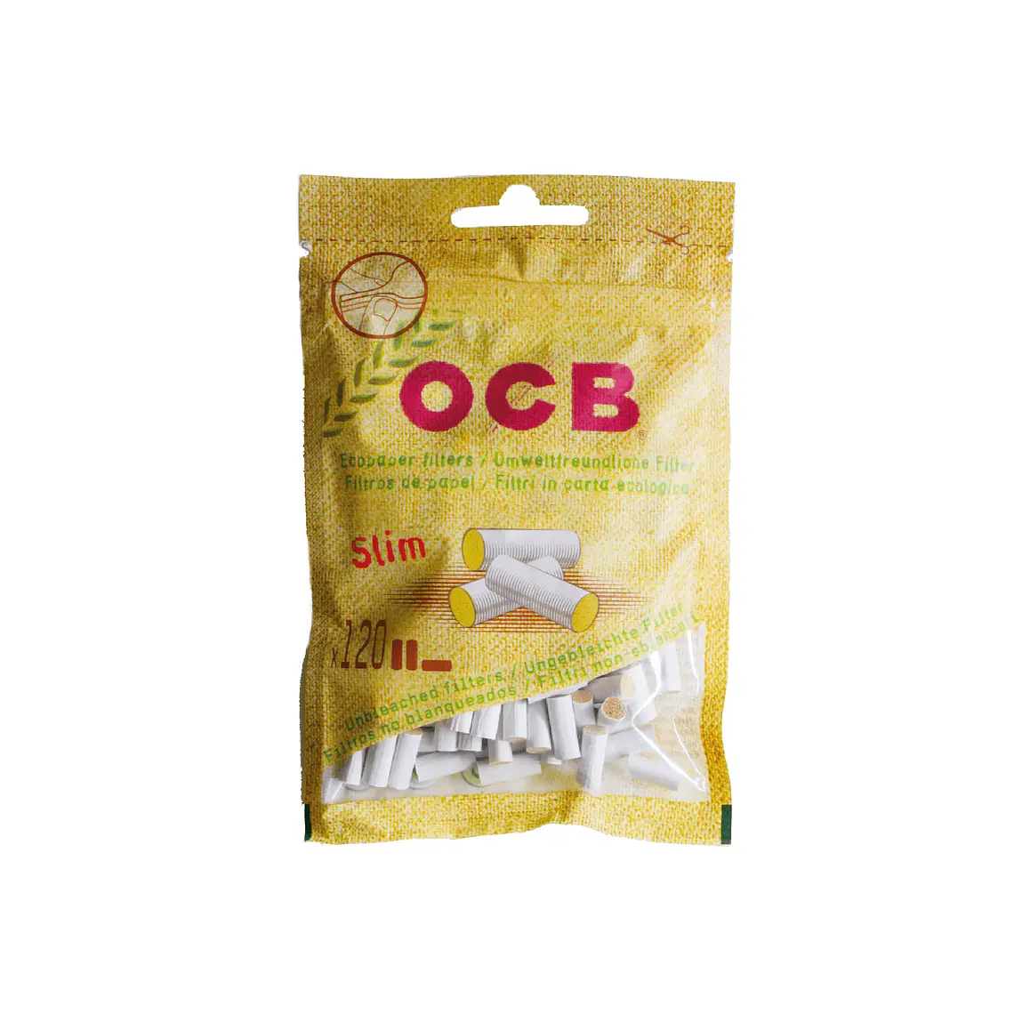 OCB - FILTROS CAÑAMO ORGANICO SLIM  1