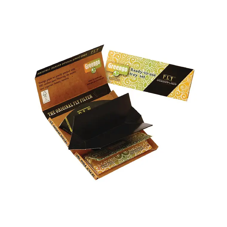 GREENGO - PAPELILLO KING SIZE FLY CON BANDEJA  1