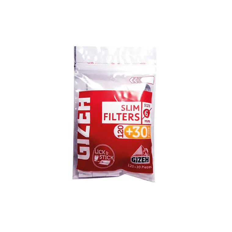 GIZEH - FILTROS SLIM CON GOMA 120+30  1