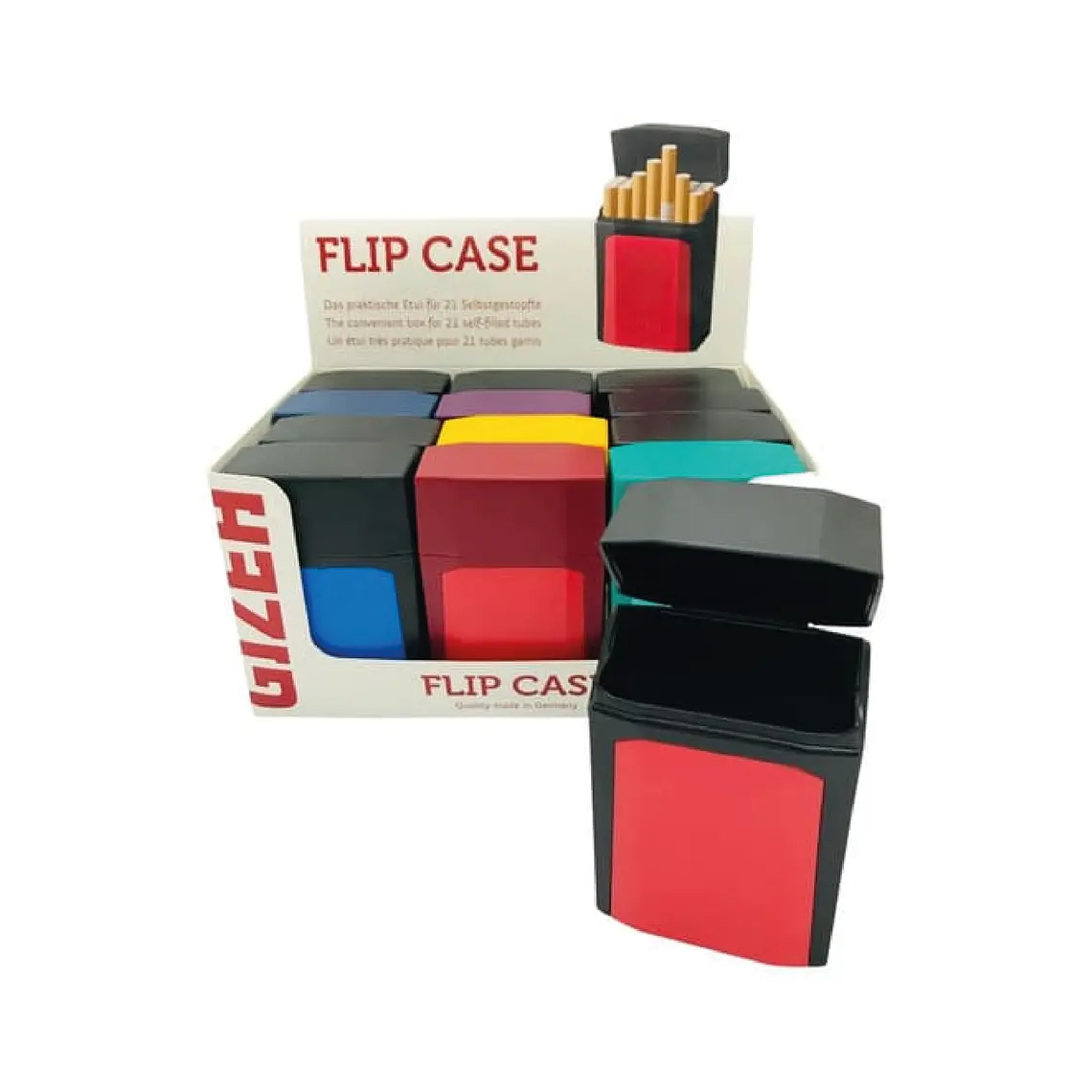 GIZEH - CAJA PLASTICA COLORES  1