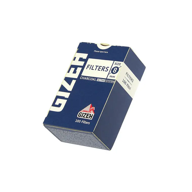 GIZEH - FILTRO CHARCOAL ACTIVE CAJA 8MM  1