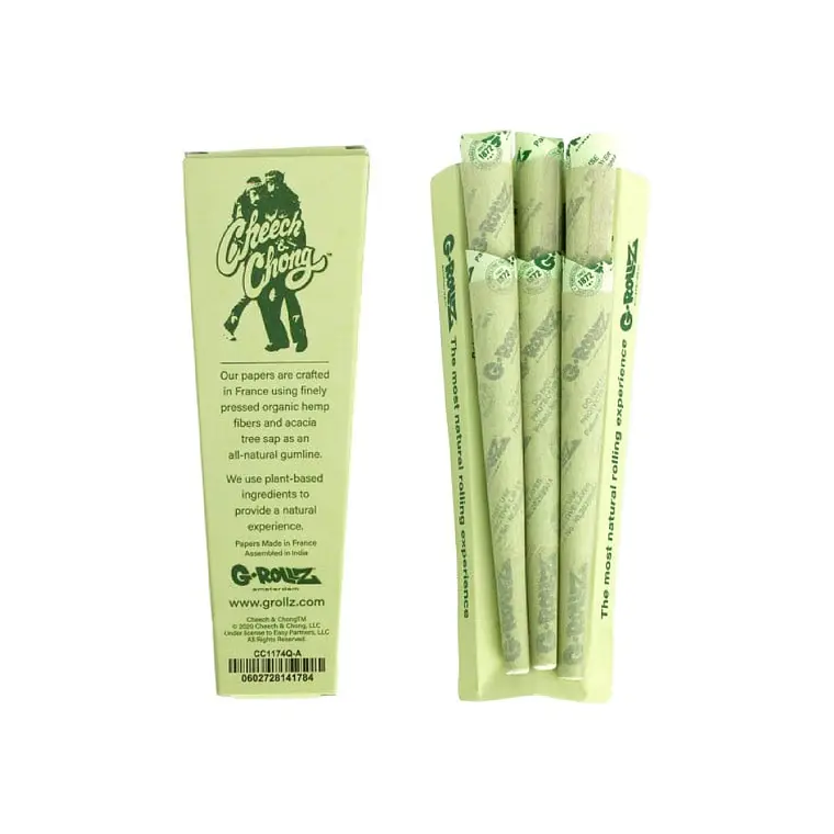 G-ROLLZ - CONO 1 1/4 ORGANIC HEMP CHEECH AND CHONG 1