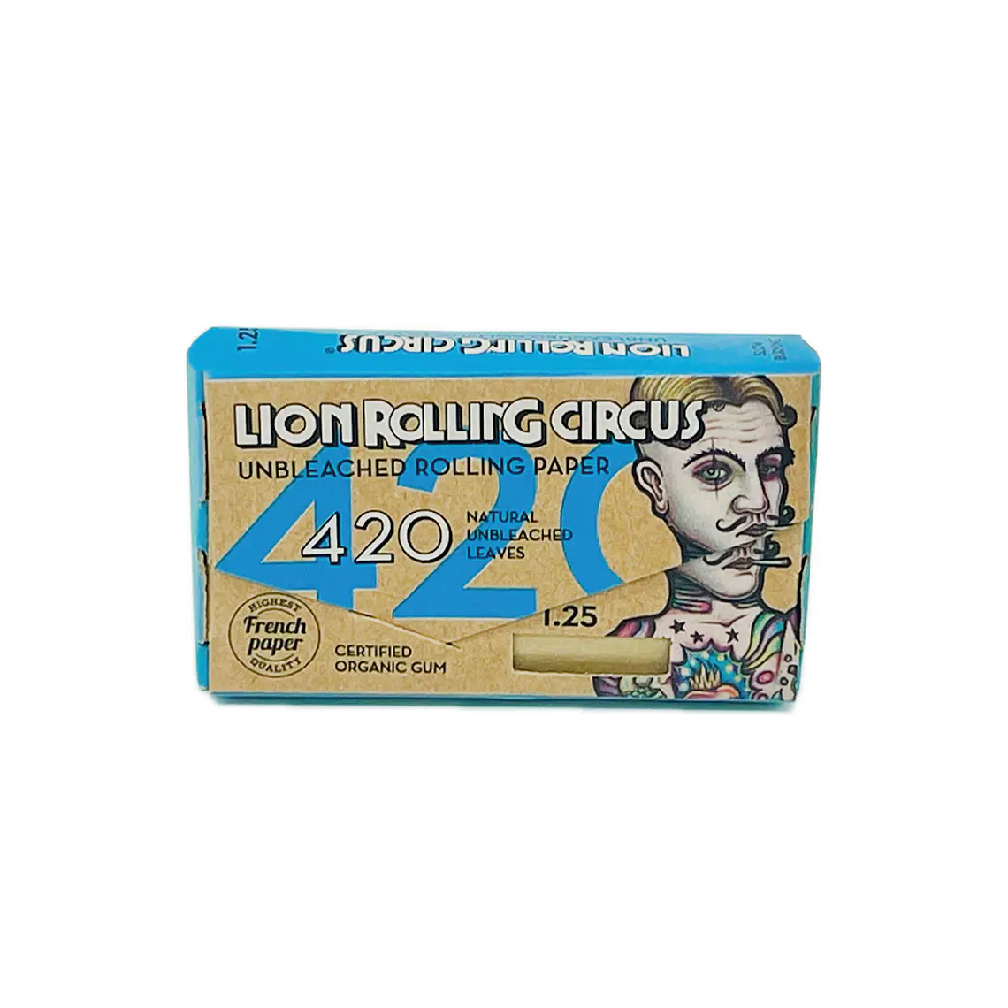 LION ROLLING CIRCUS - PAPELILLOS 420 BLOCK UNBLEACHED 1 1/4  1