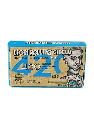 LION ROLLING CIRCUS - PAPELILLOS 420 BLOCK UNBLEACHED 1 1/4 