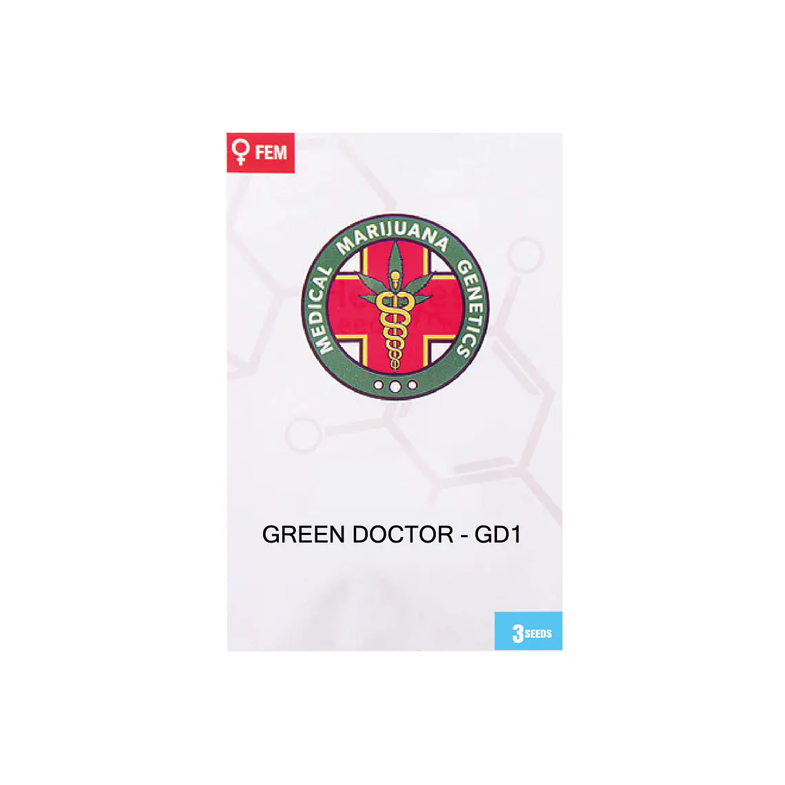 MEDICAL MARIJUANA GENETICS - GREEN DOCTOR CBD - GD1 X3 1