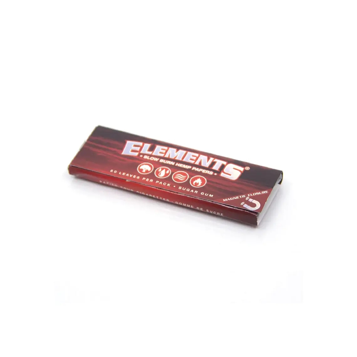 ELEMENTS - PAPELILLOS ROJO CAÑAMO 1 1/4  1