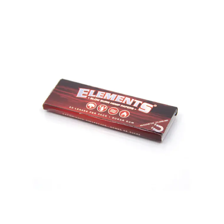 ELEMENTS - PAPELILLOS ROJO CAÑAMO 1 1/4  1