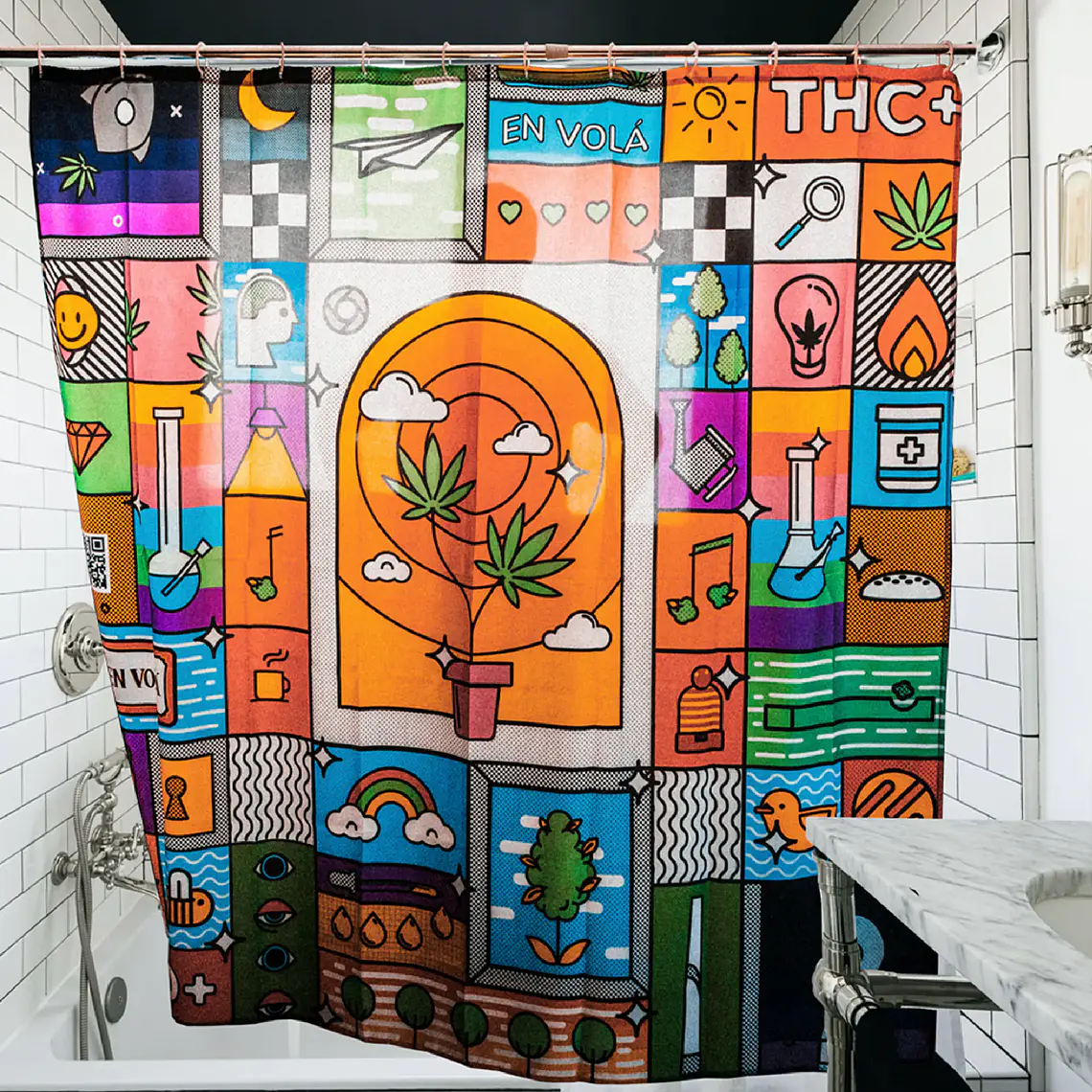 EN VOLA - CORTINA DE BAÑO 2