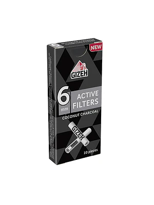 GIZEH - BOQUILLA CARBON ACTIVO 6MM 10UN 