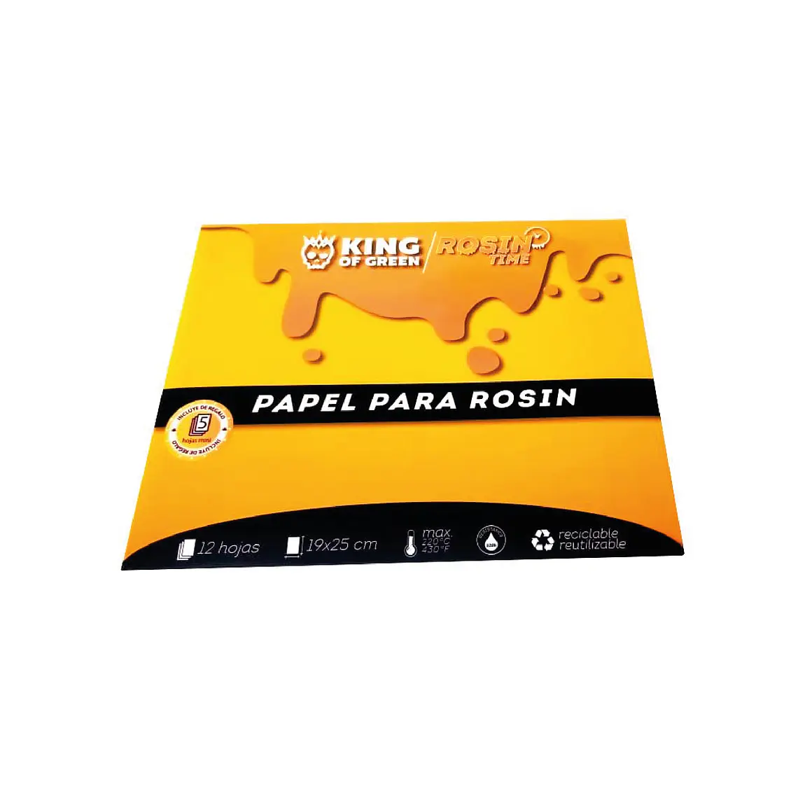 THE KING OF GREEN - PAPEL PARA ROSIN 19X25CM PACK 12  1