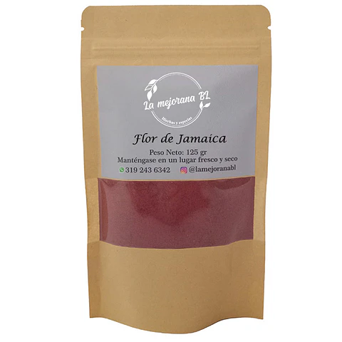 Flor de Jamaica en polvo