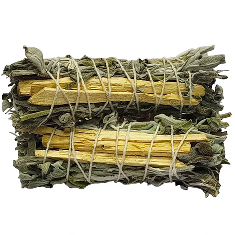 Salvia blanca y palo santo