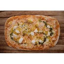 Pizza Pesto Ají (Picante)