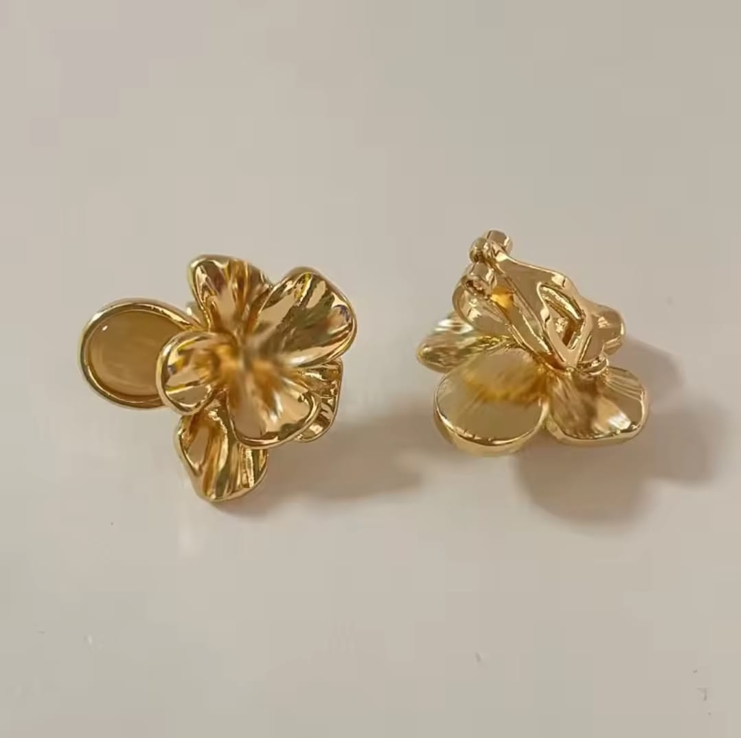 Aros Flores De Perlas