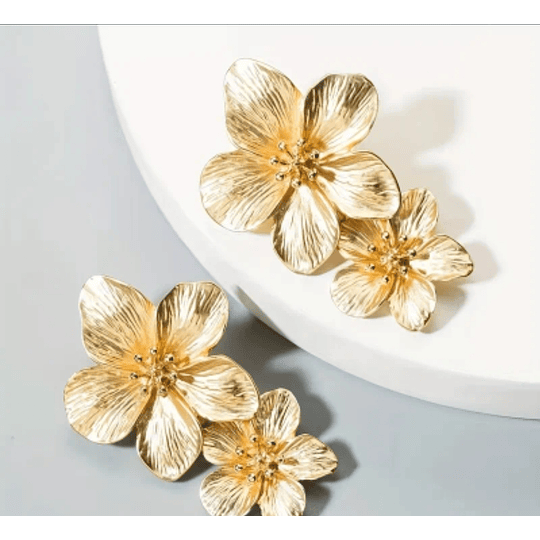 AROS FLORES LARGAS GOLDEN BRILLANTE