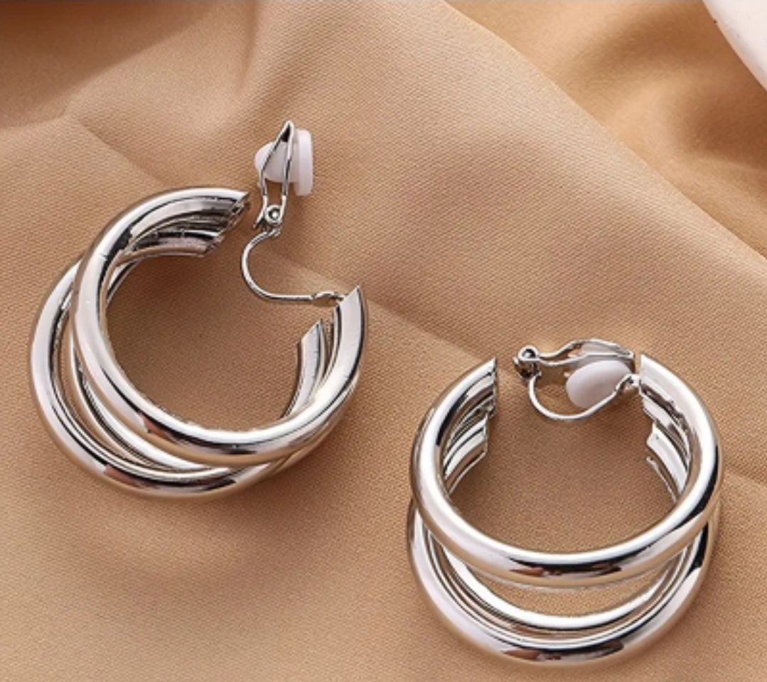 Aros Argolla Plateada 12mm