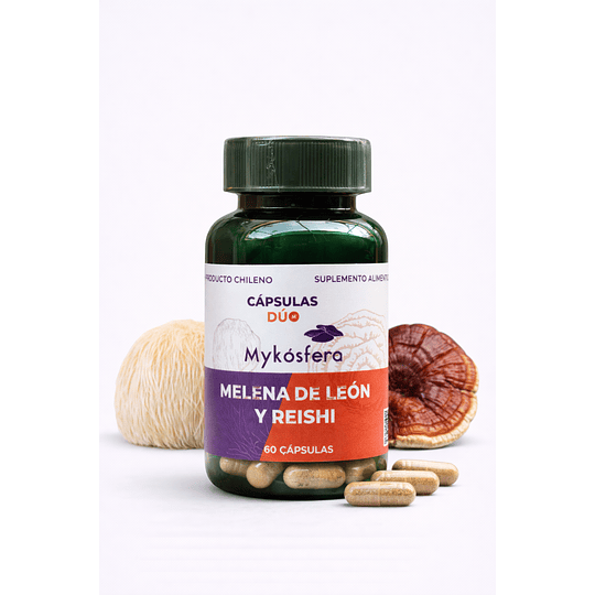 Càpsulas Melena / Reishi DUO 60 caps. 500 mg.