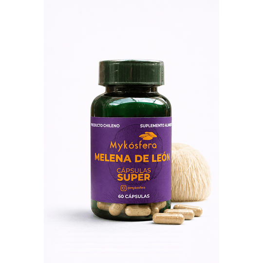 Capsulas Melena de León Súper 60 caps. 500 mg.