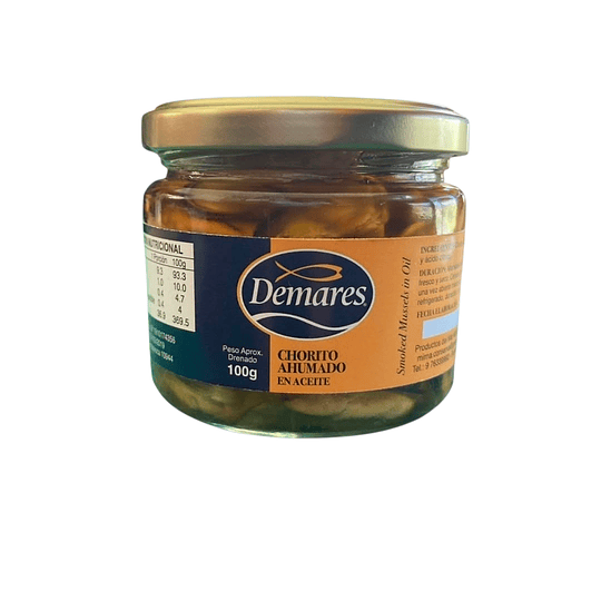 Chorito Ahumado en aceite 100 grs.