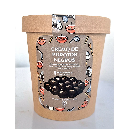Crema de porotos negros
