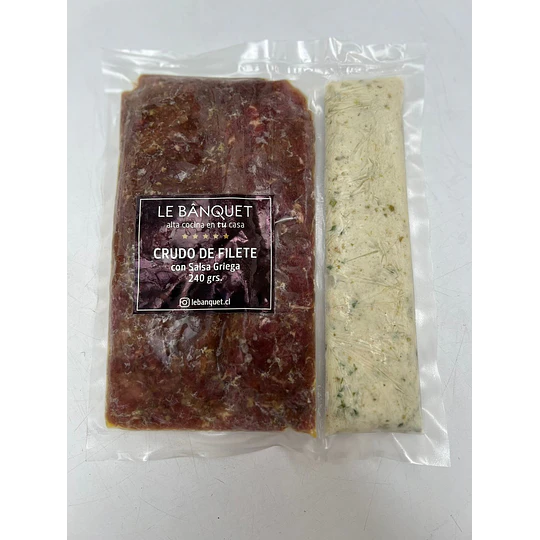 Crudo de Filete Salsa Griega