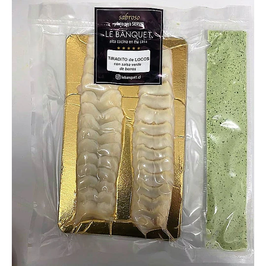 Tiradito de Locos con salsa acevichada