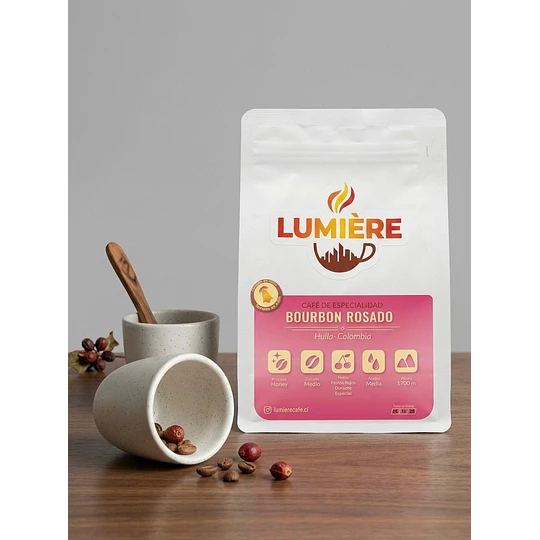 CAFÈ GRANO BOURBON ROSADO & CUENCOS BLANCOS