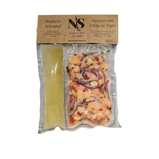Ceviche de Salmón con Leche de Tigre NS