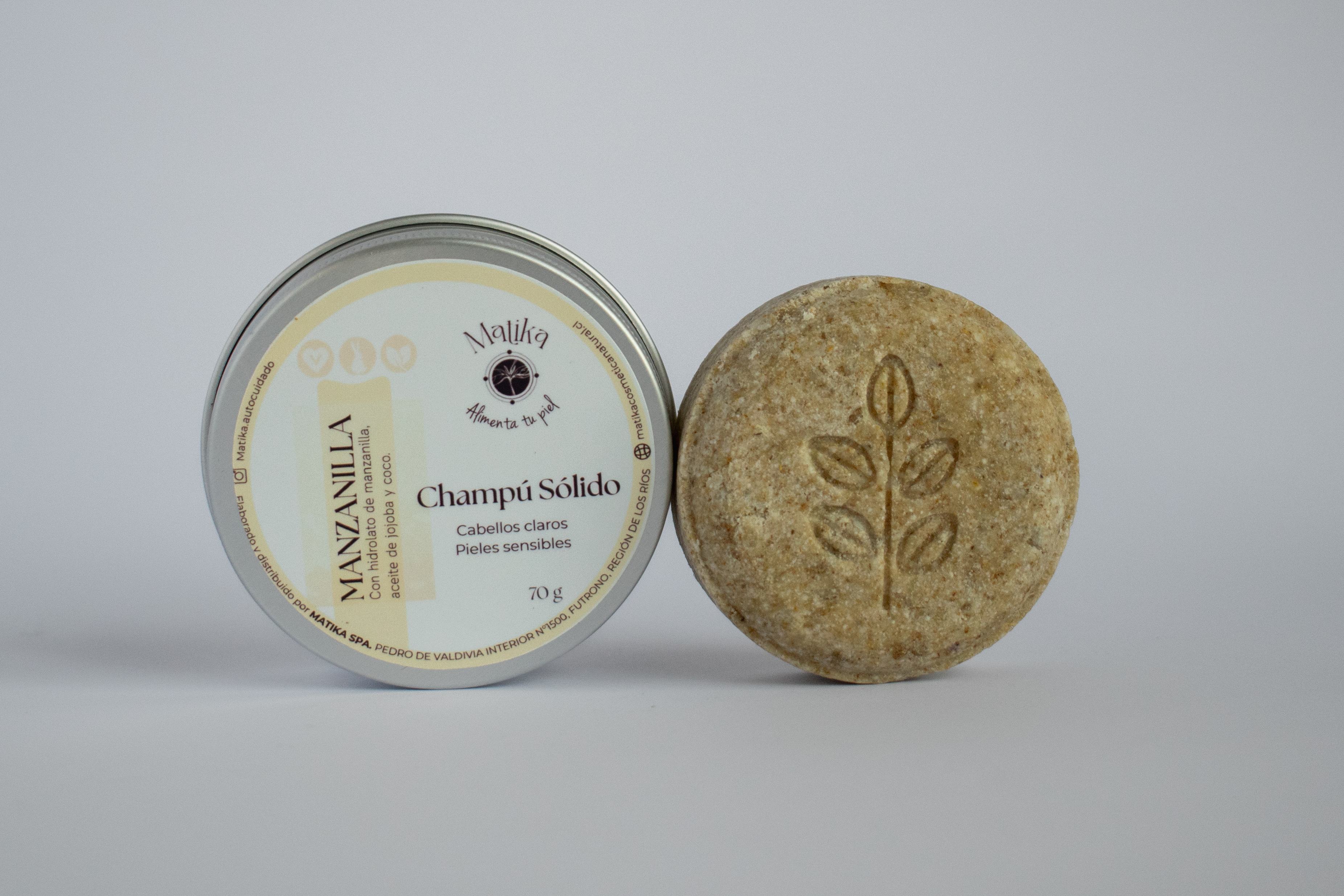 Shampoo Sólido Manzanilla 80 grs