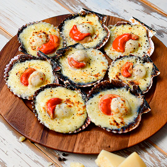 Ostiones a la parmesana 