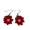 AROS FLOR PEPITA MELON ROJOS