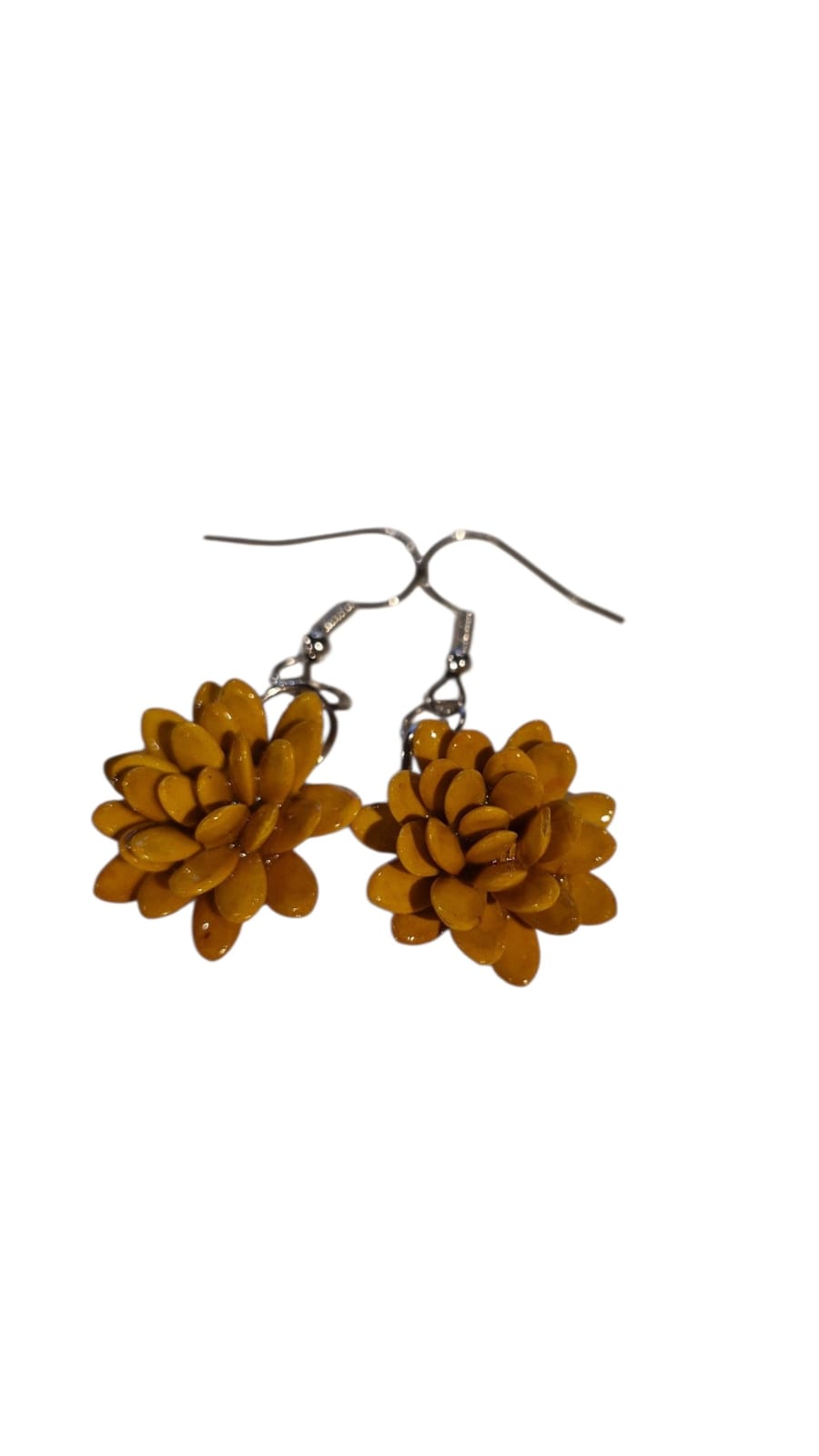 AROS FLOR PEPITA MELON AMARILLO
