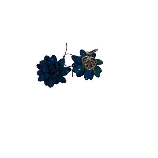 AROS FLOR PEPITA MELON AZUL VERDOSO