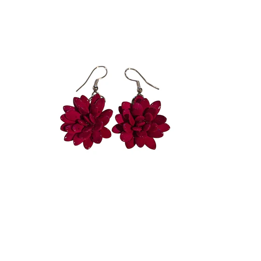 AROS FLOR PEPITA MELON FUCCIA
